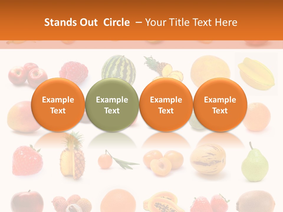 Lemon Apple Ananas PowerPoint Template