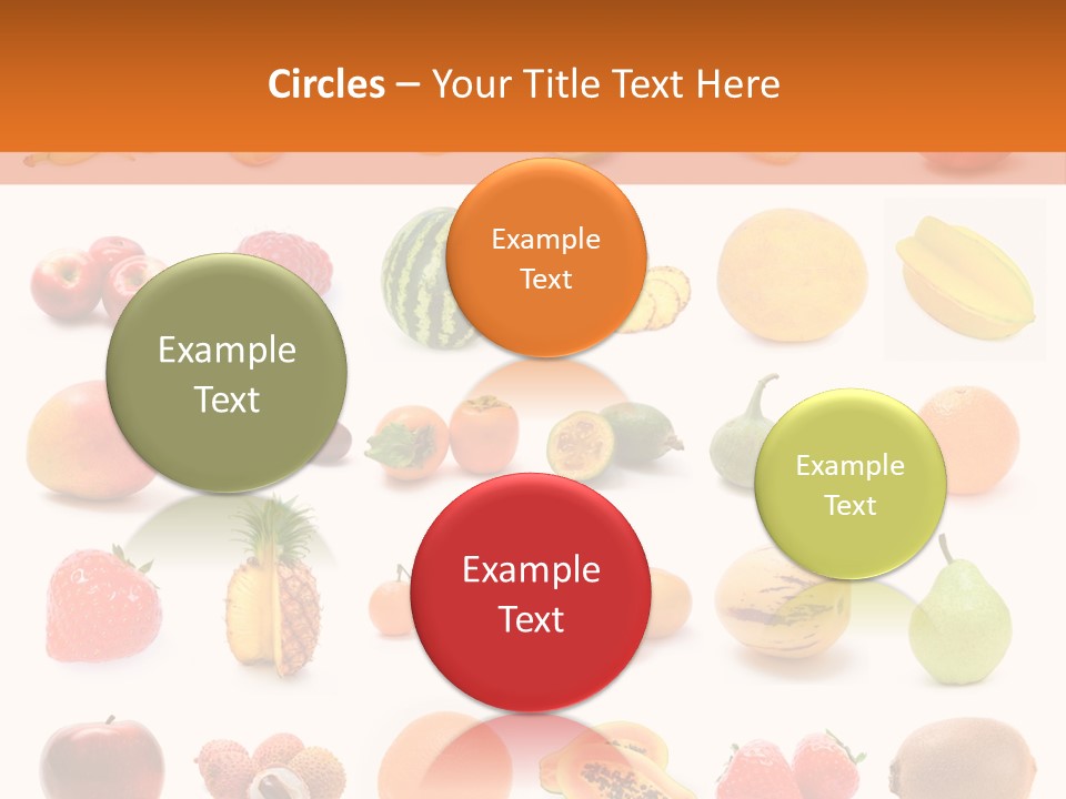 Lemon Apple Ananas PowerPoint Template