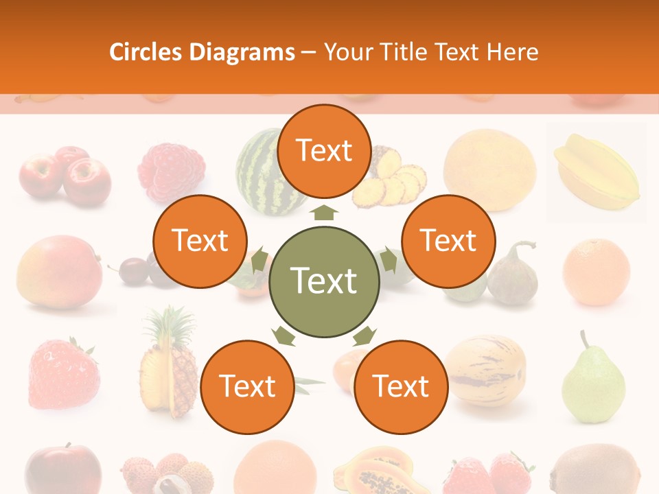 Lemon Apple Ananas PowerPoint Template