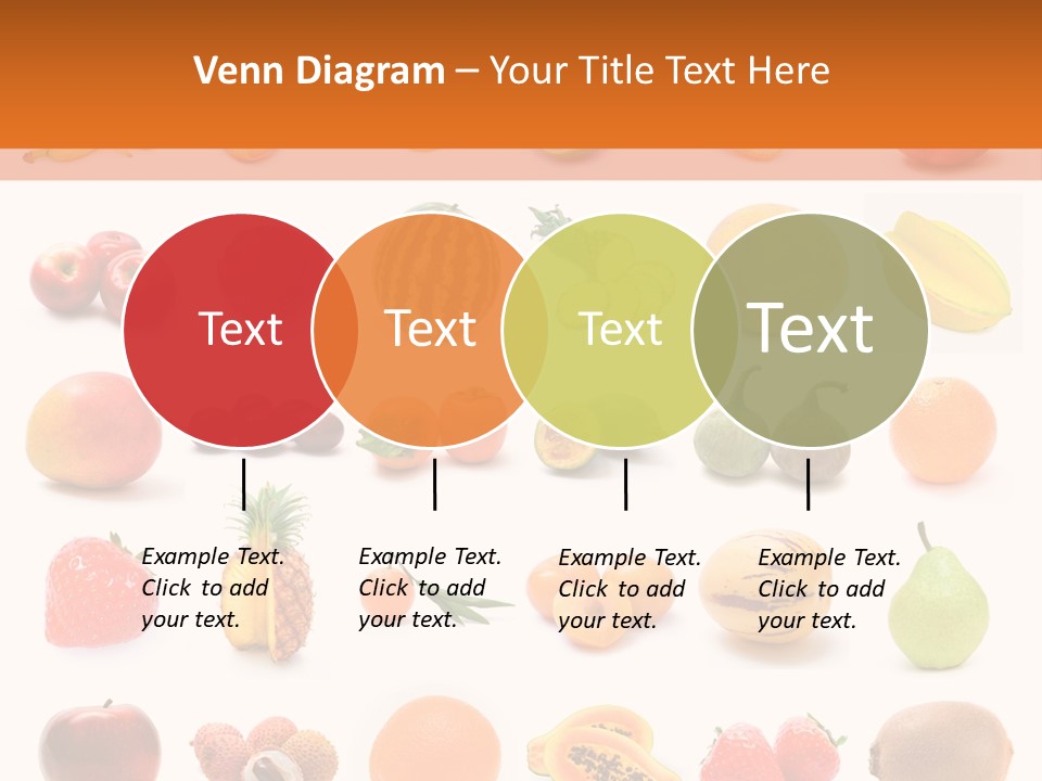 Lemon Apple Ananas PowerPoint Template