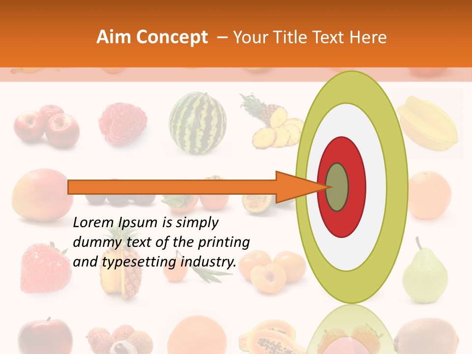 Lemon Apple Ananas PowerPoint Template