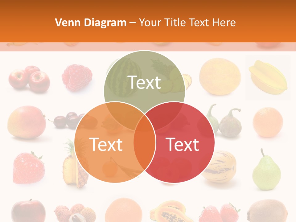 Lemon Apple Ananas PowerPoint Template