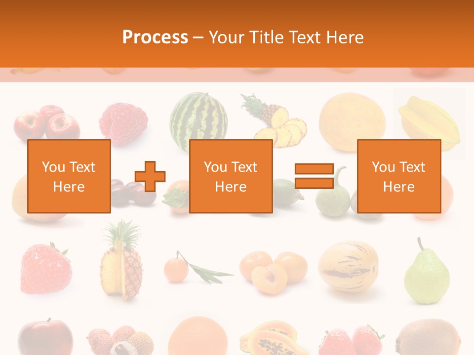 Lemon Apple Ananas PowerPoint Template
