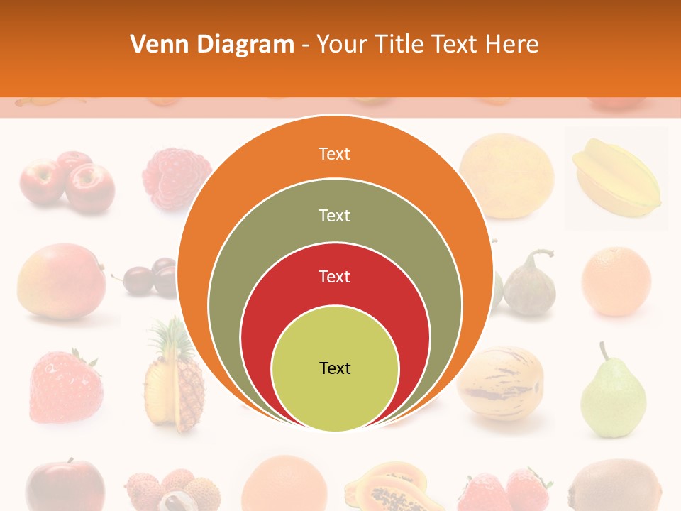Lemon Apple Ananas PowerPoint Template