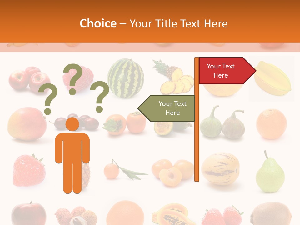 Lemon Apple Ananas PowerPoint Template
