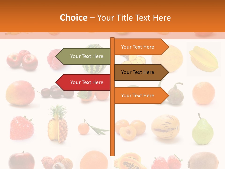 Lemon Apple Ananas PowerPoint Template