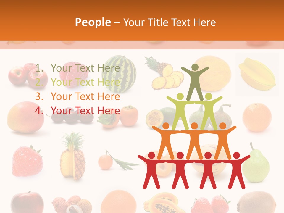 Lemon Apple Ananas PowerPoint Template