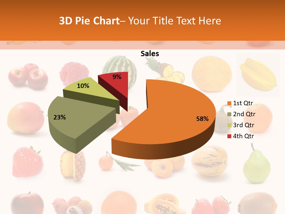 Lemon Apple Ananas PowerPoint Template
