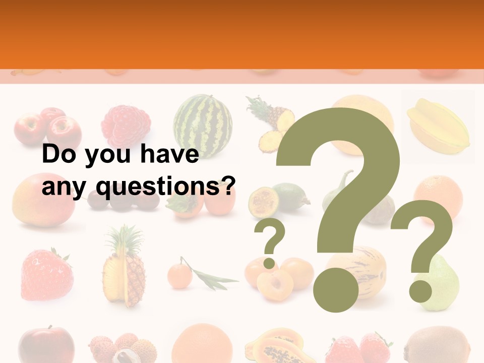 Lemon Apple Ananas PowerPoint Template