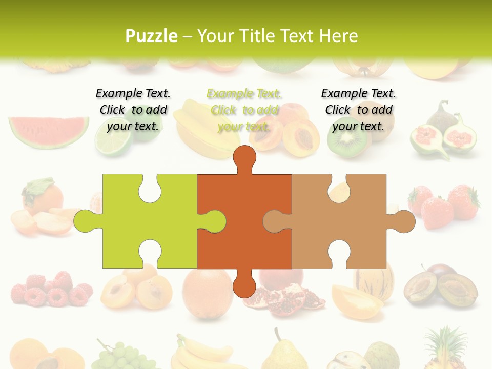 Water Kiwi Ananas PowerPoint Template