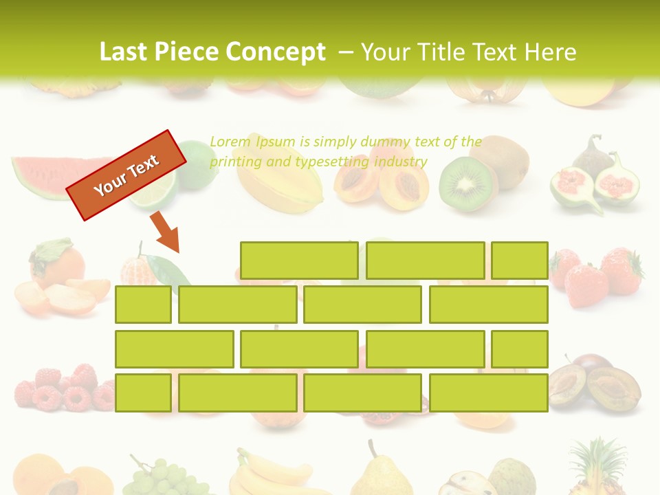 Water Kiwi Ananas PowerPoint Template