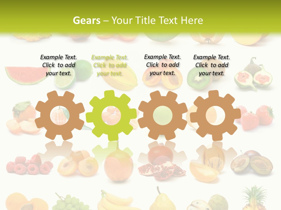 Water Kiwi Ananas PowerPoint Template