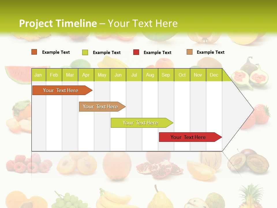 Water Kiwi Ananas PowerPoint Template