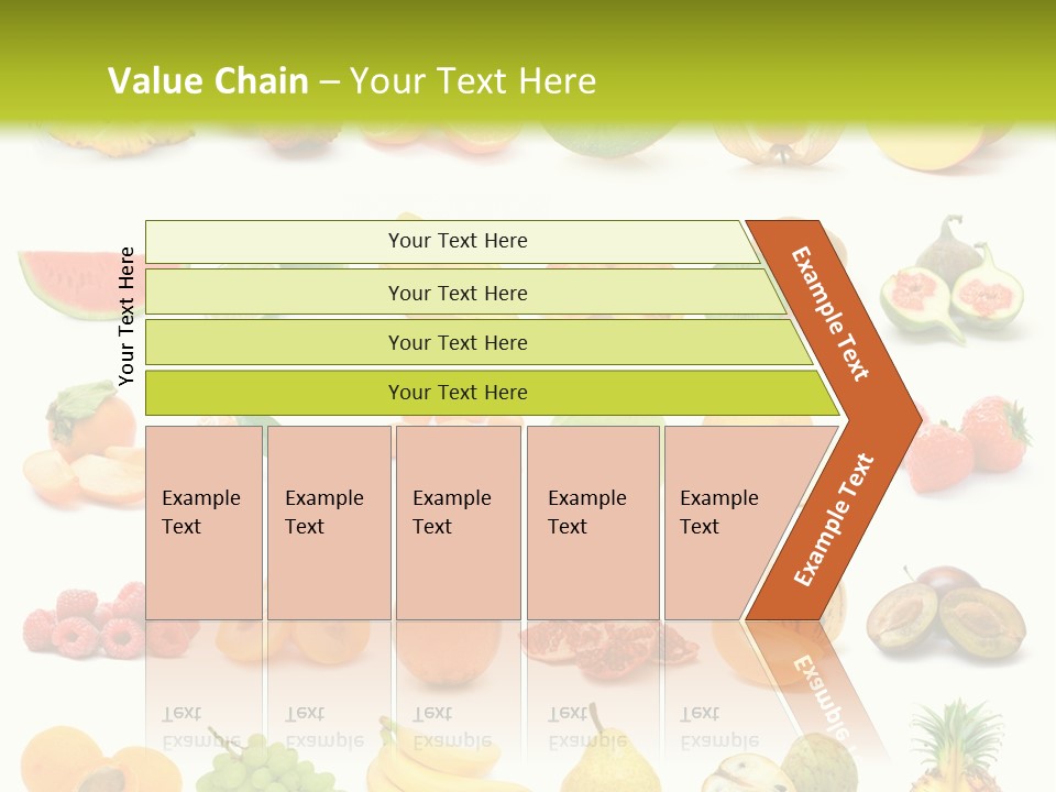 Water Kiwi Ananas PowerPoint Template