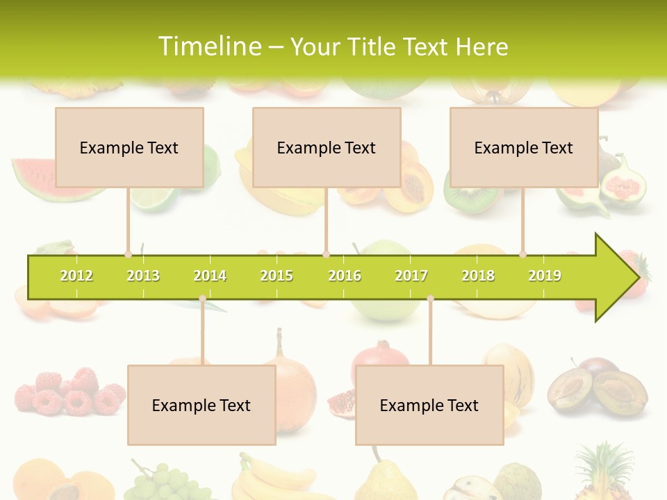 Water Kiwi Ananas PowerPoint Template