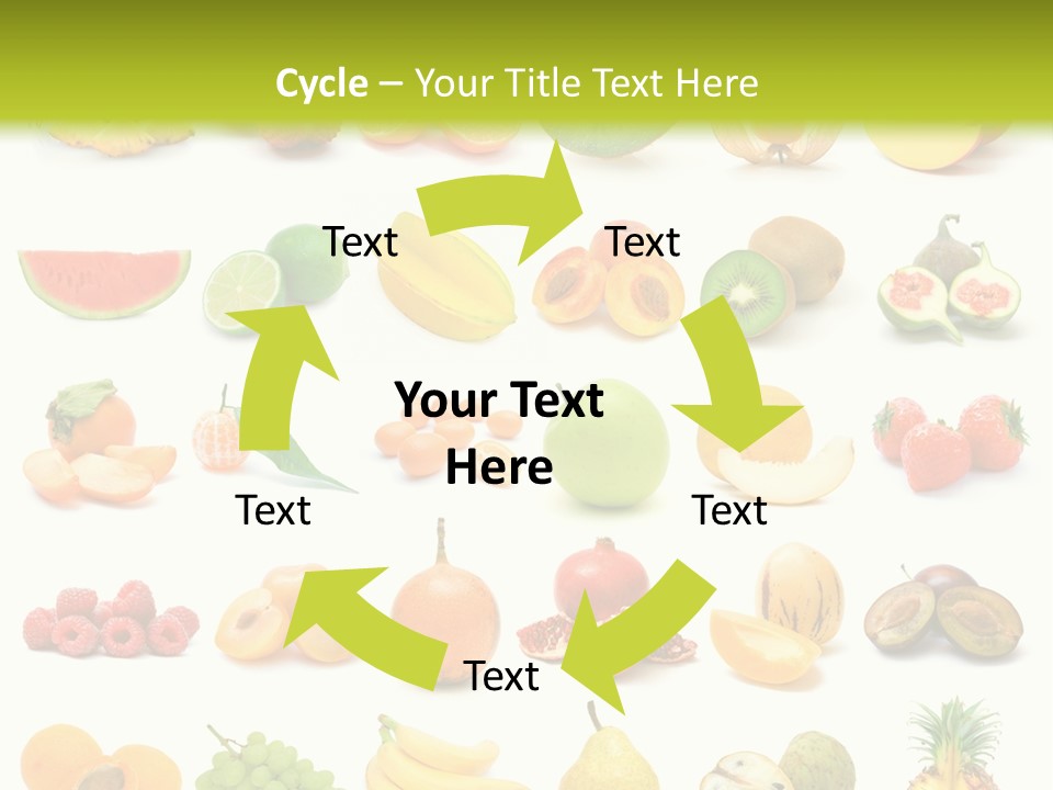 Water Kiwi Ananas PowerPoint Template