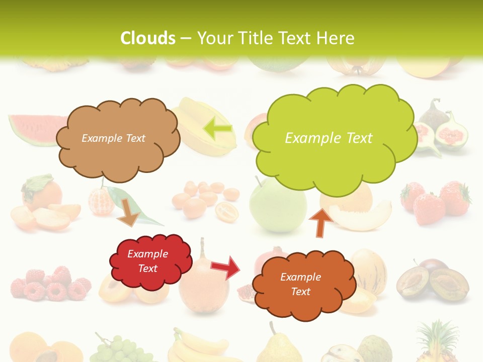 Water Kiwi Ananas PowerPoint Template
