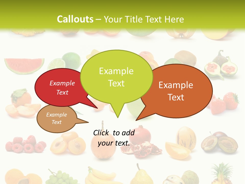 Water Kiwi Ananas PowerPoint Template