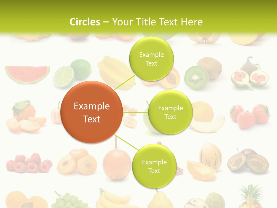 Water Kiwi Ananas PowerPoint Template