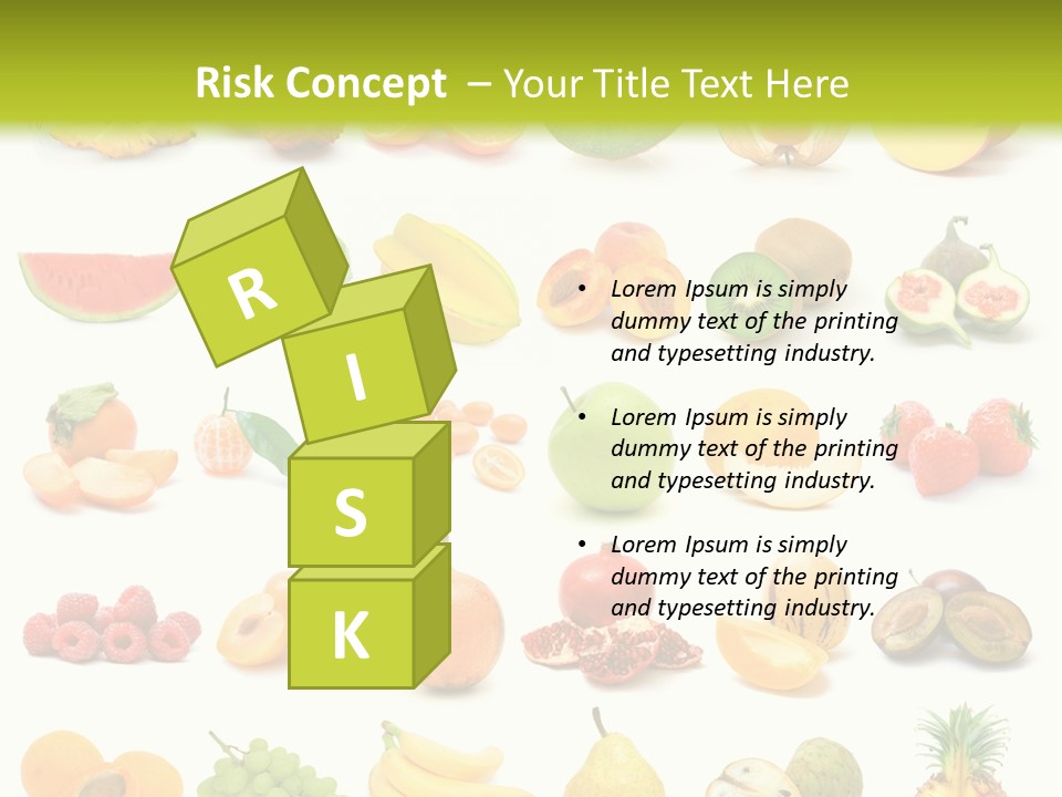 Water Kiwi Ananas PowerPoint Template