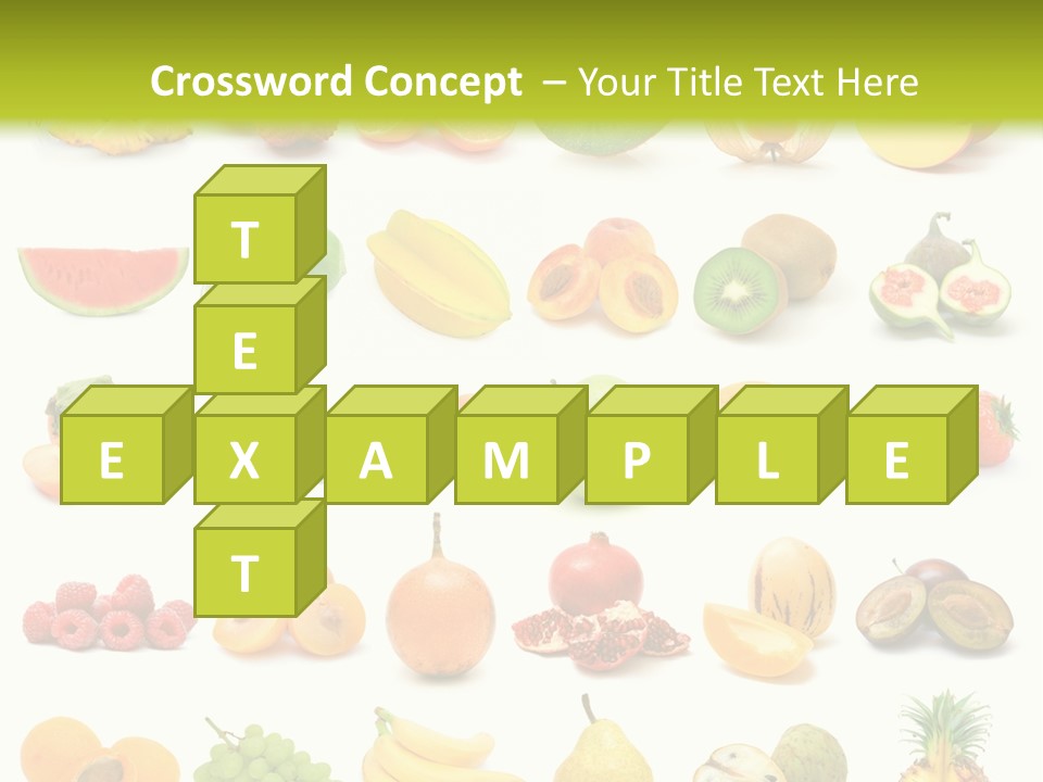 Water Kiwi Ananas PowerPoint Template