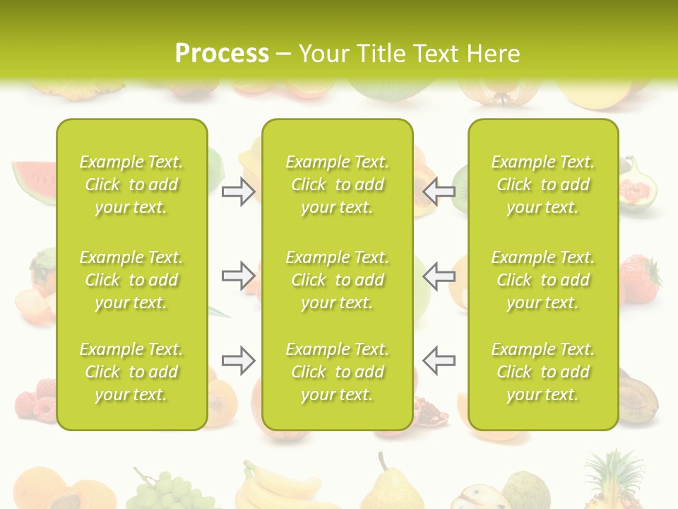 Water Kiwi Ananas PowerPoint Template