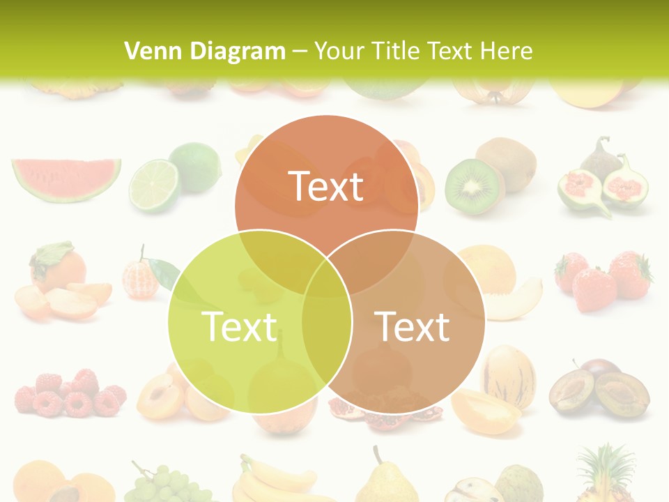 Water Kiwi Ananas PowerPoint Template