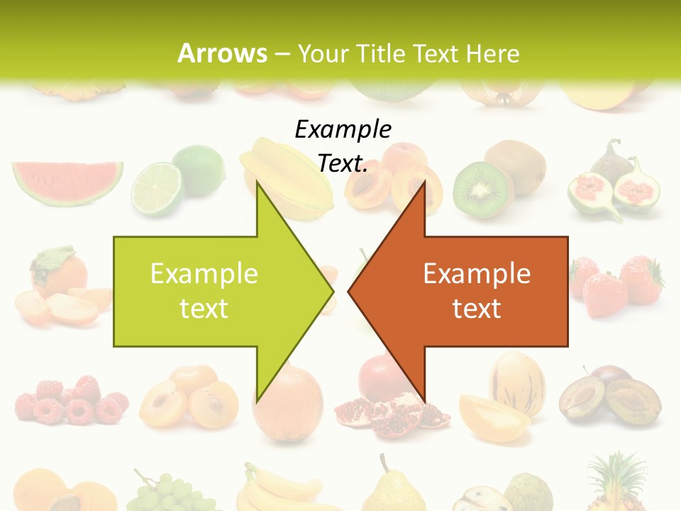 Water Kiwi Ananas PowerPoint Template