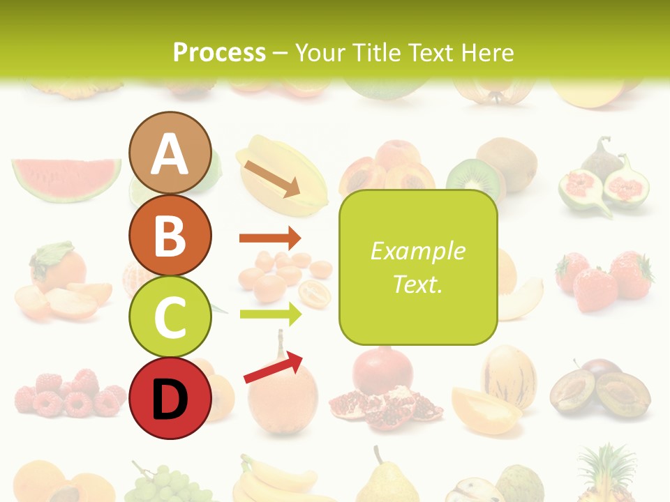 Water Kiwi Ananas PowerPoint Template