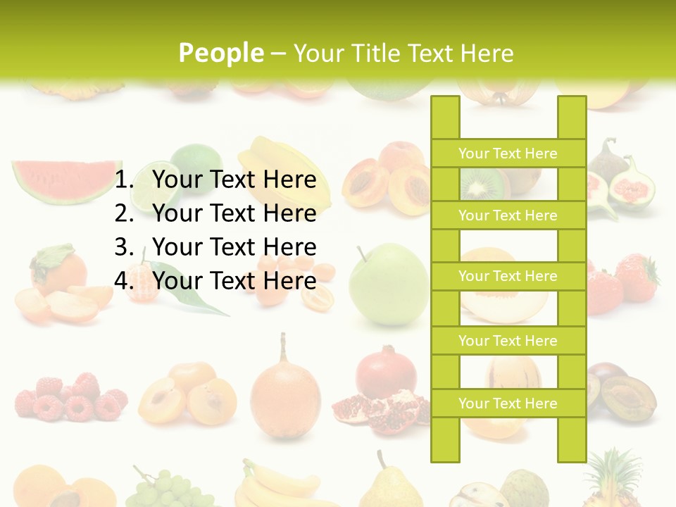 Water Kiwi Ananas PowerPoint Template