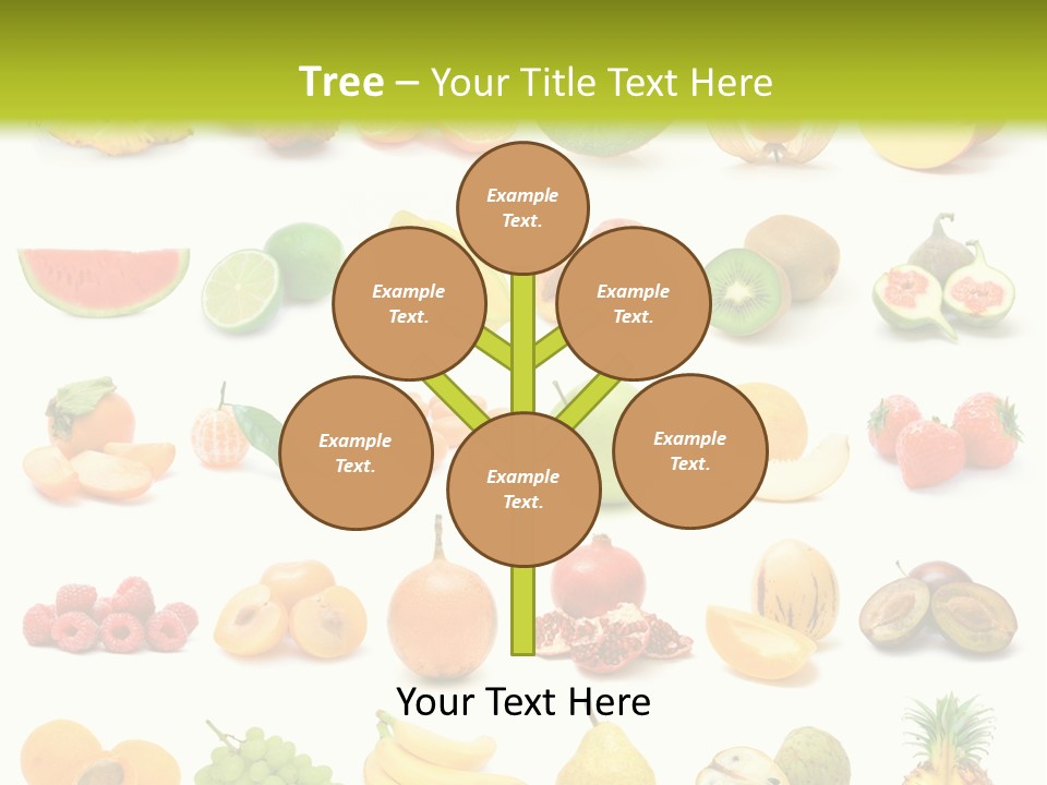 Water Kiwi Ananas PowerPoint Template