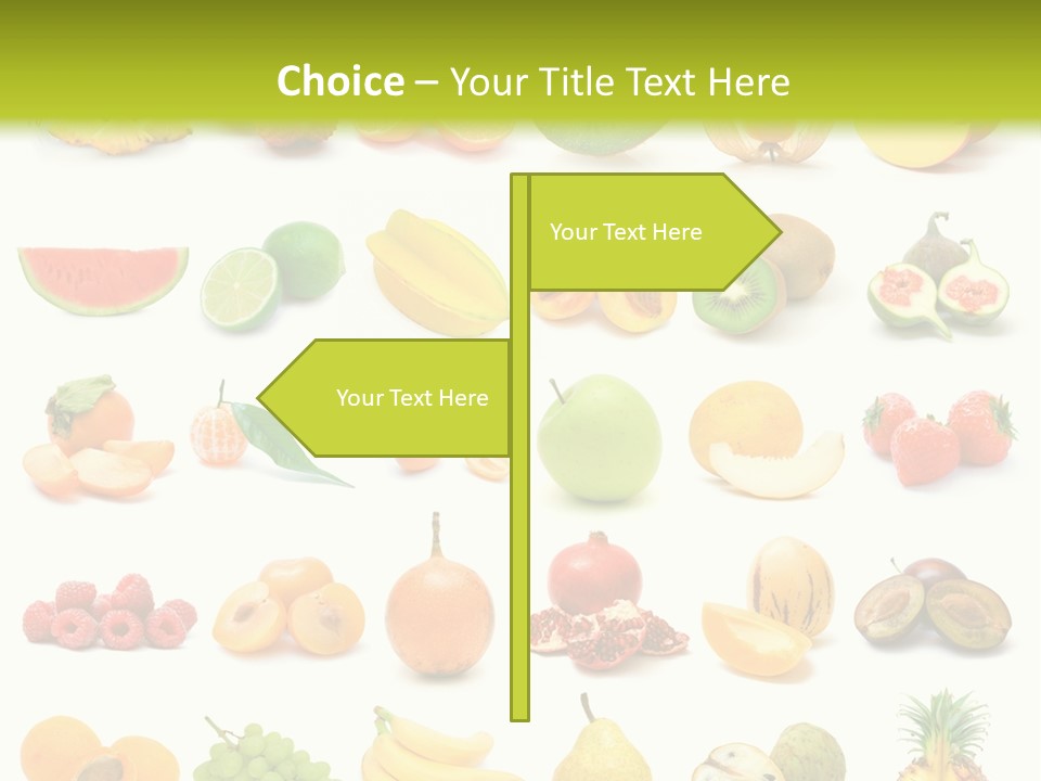 Water Kiwi Ananas PowerPoint Template