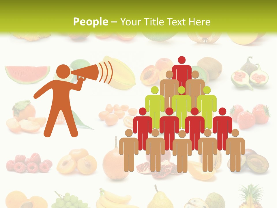 Water Kiwi Ananas PowerPoint Template