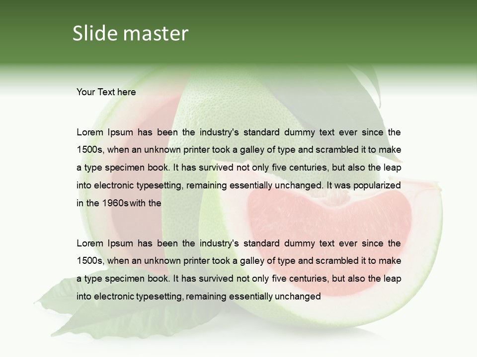 Food Healthy Sweet PowerPoint Template