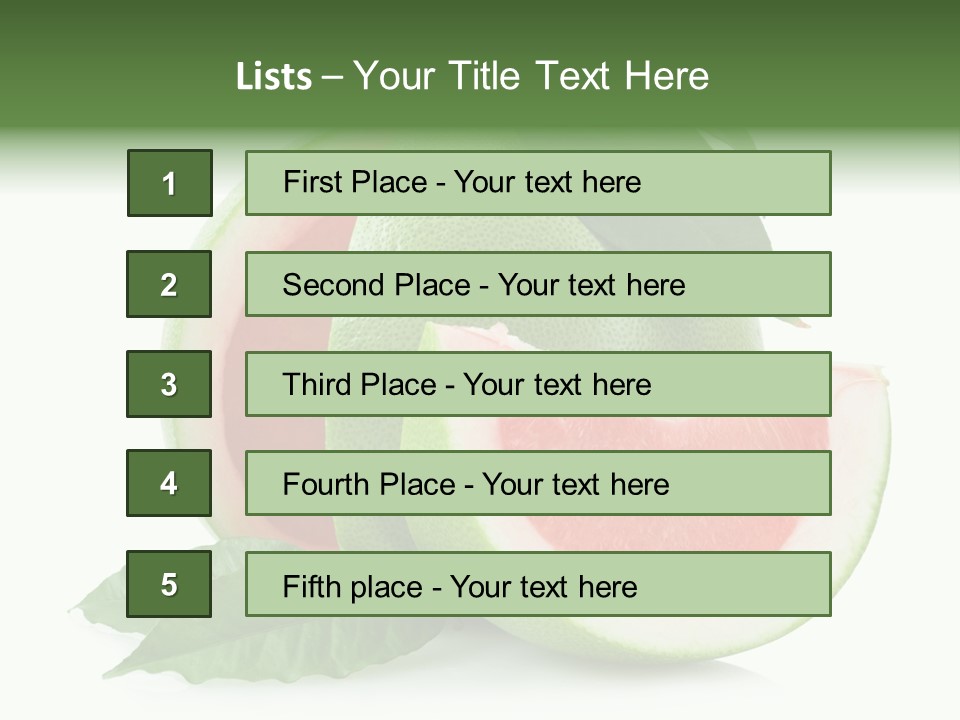 Food Healthy Sweet PowerPoint Template