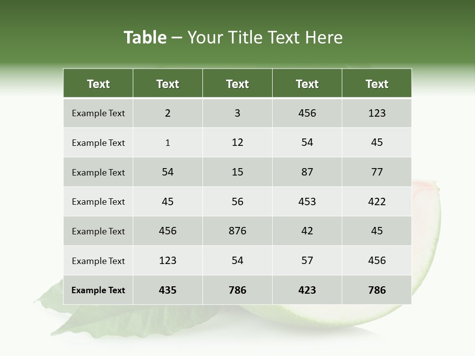 Food Healthy Sweet PowerPoint Template