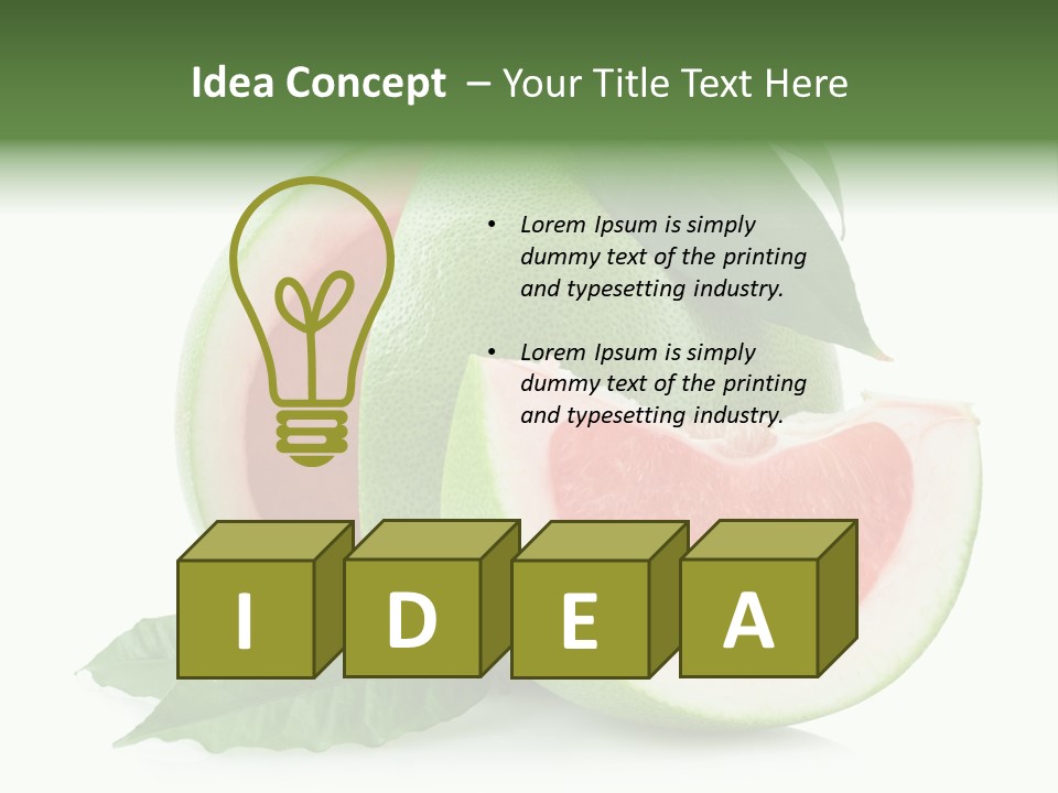 Food Healthy Sweet PowerPoint Template