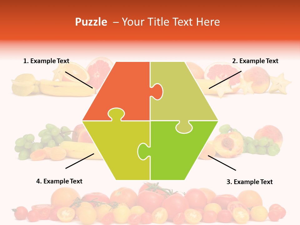 White Peach Object PowerPoint Template