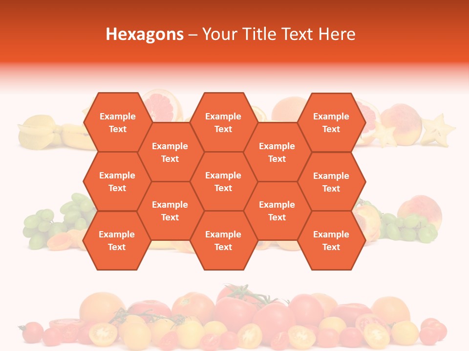 White Peach Object PowerPoint Template