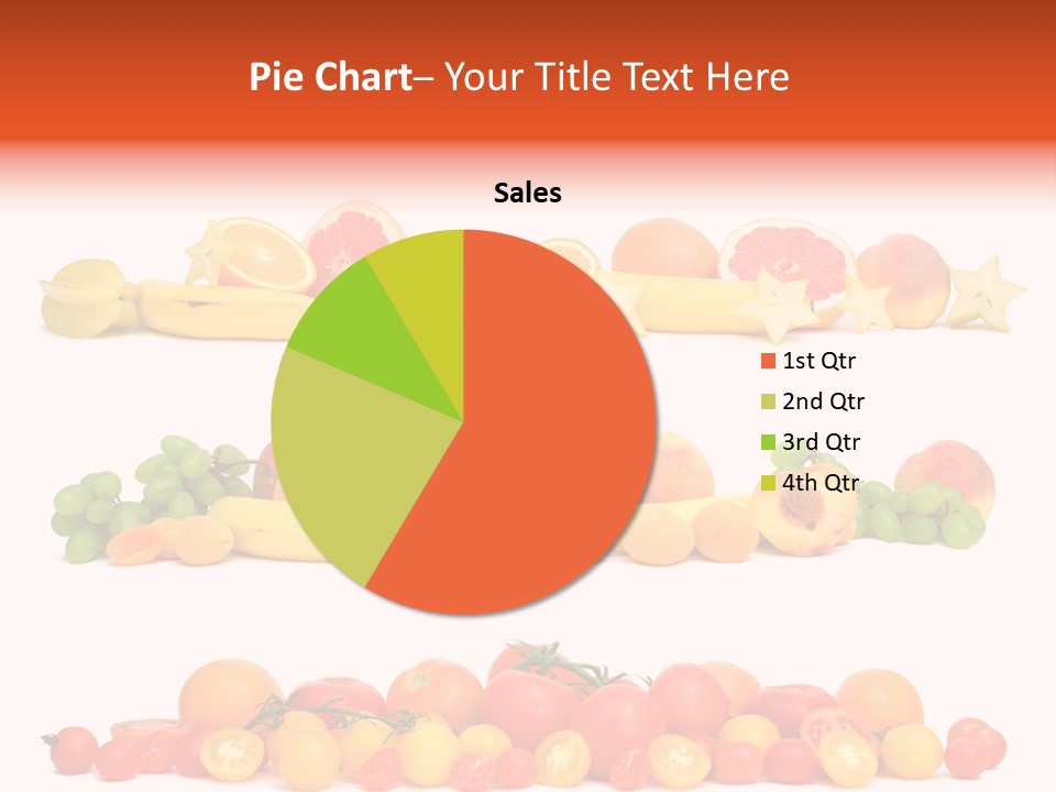 White Peach Object PowerPoint Template