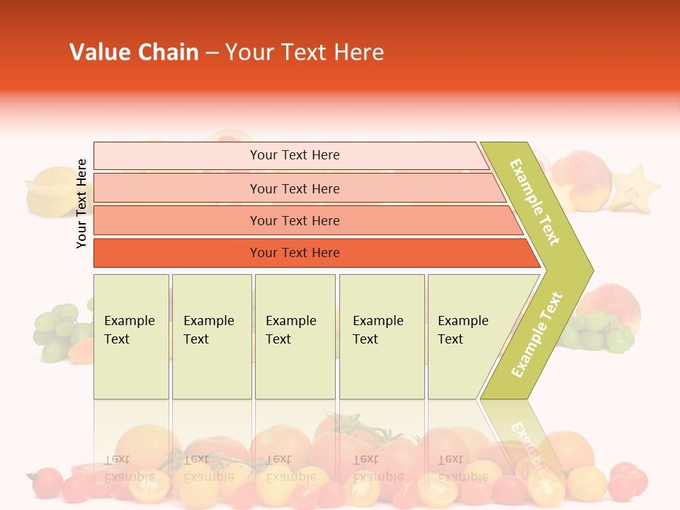 White Peach Object PowerPoint Template