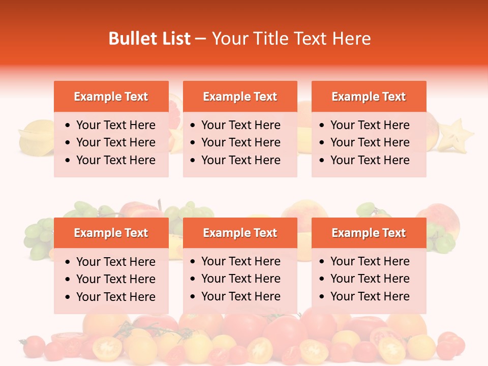 White Peach Object PowerPoint Template