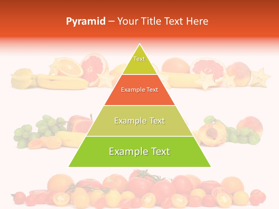 White Peach Object PowerPoint Template