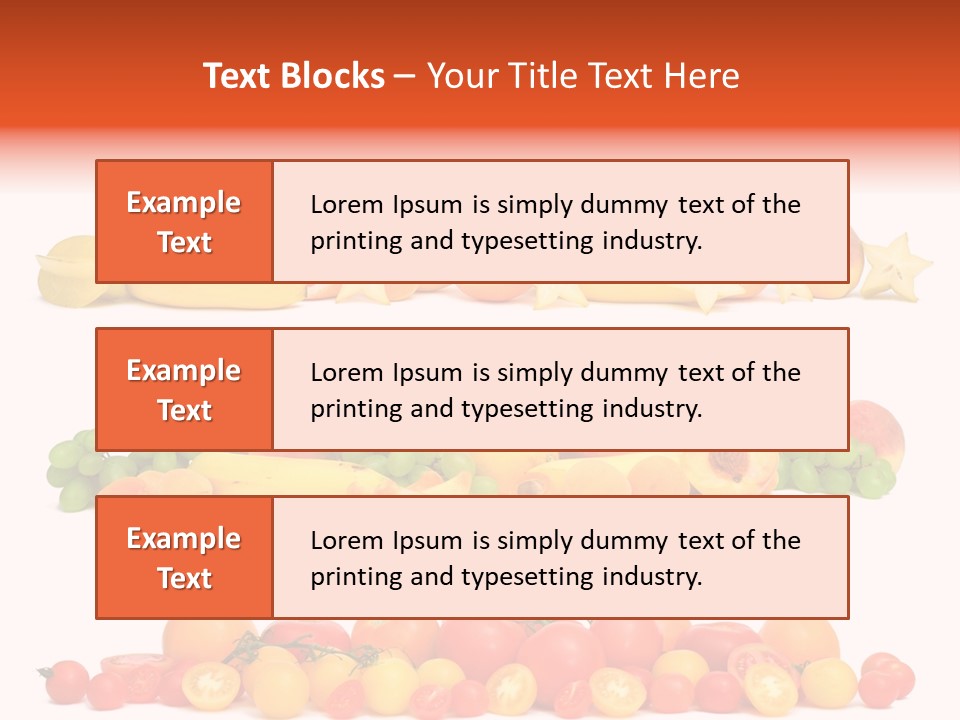 White Peach Object PowerPoint Template