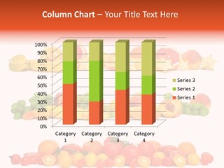 White Peach Object PowerPoint Template