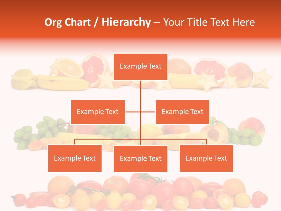 White Peach Object PowerPoint Template