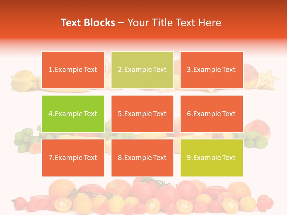 White Peach Object PowerPoint Template