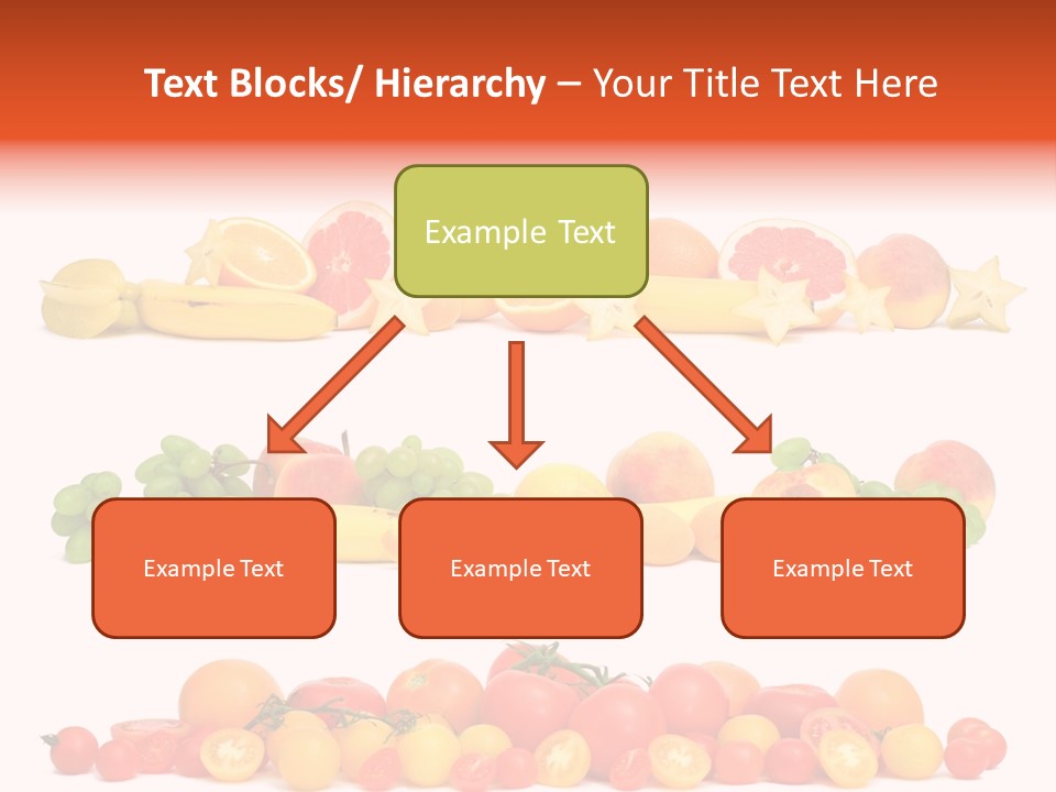 White Peach Object PowerPoint Template