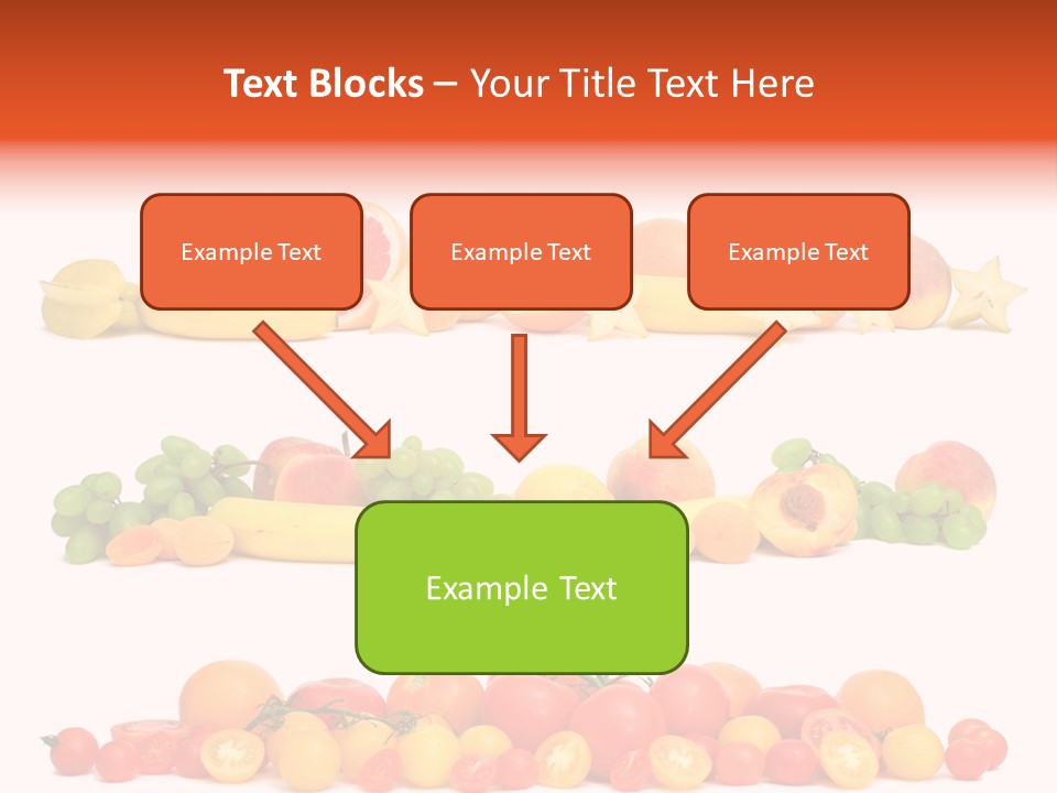 White Peach Object PowerPoint Template