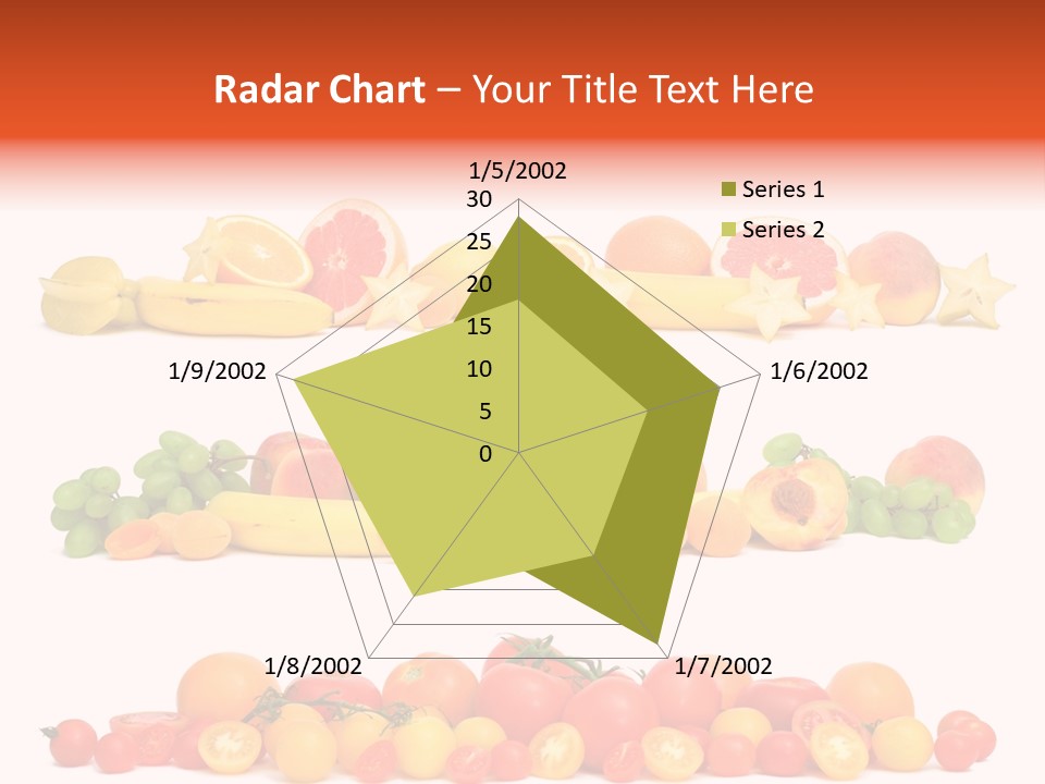 White Peach Object PowerPoint Template